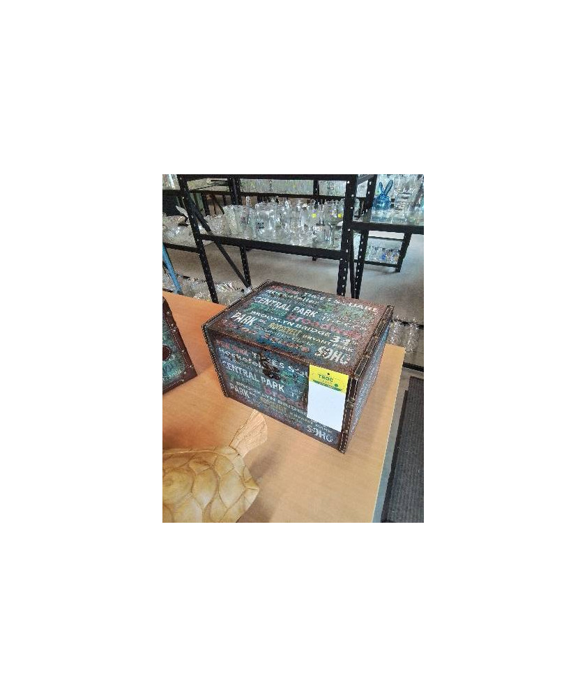 COFFRE BOIS GAINÉ NEW YORK 