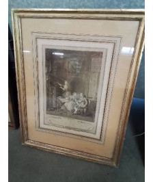 GRAVURE L’OCCUPATION S.FREUDEBERG LINGÉE SCULP FIN XIXE