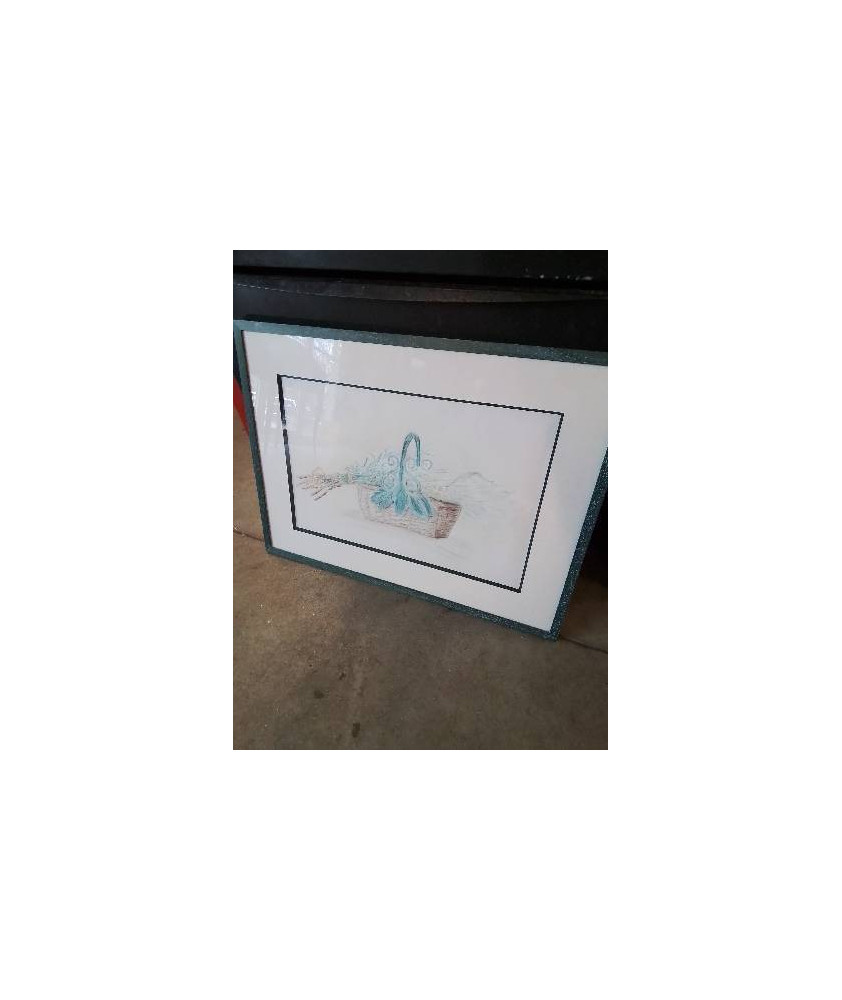 DESSIN PANIER AU BOUQUET