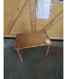 TABLE BASEE RECTANGULAIRE BAMBOU ANNÉES 50