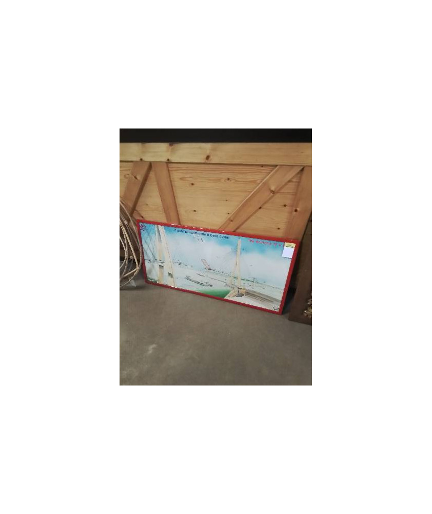 AFFICHE LE PONT DE NORMANDIE A COEUR OUVERT 