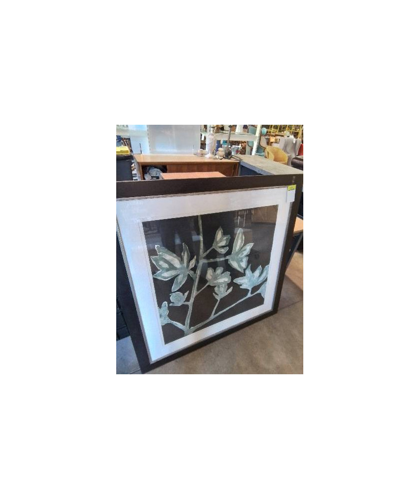 GRAVURE FEUILLES NICOLAS LE BEUAN BENIC113X113