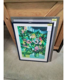 LITHOGRAPHIE EPREUVE  D ARTISTE BOUQUET CAMILLE HIRAIRE 1916 2004