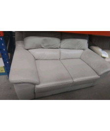 CANAPE CUIR BEIGE POLTRONESOFA 2 PLACES