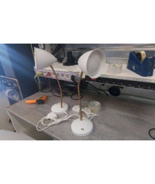 LAMPE DE BUREAU BLANC DORE IKEA 