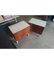 CHEVET VINTAGE 2 TIROIRS 