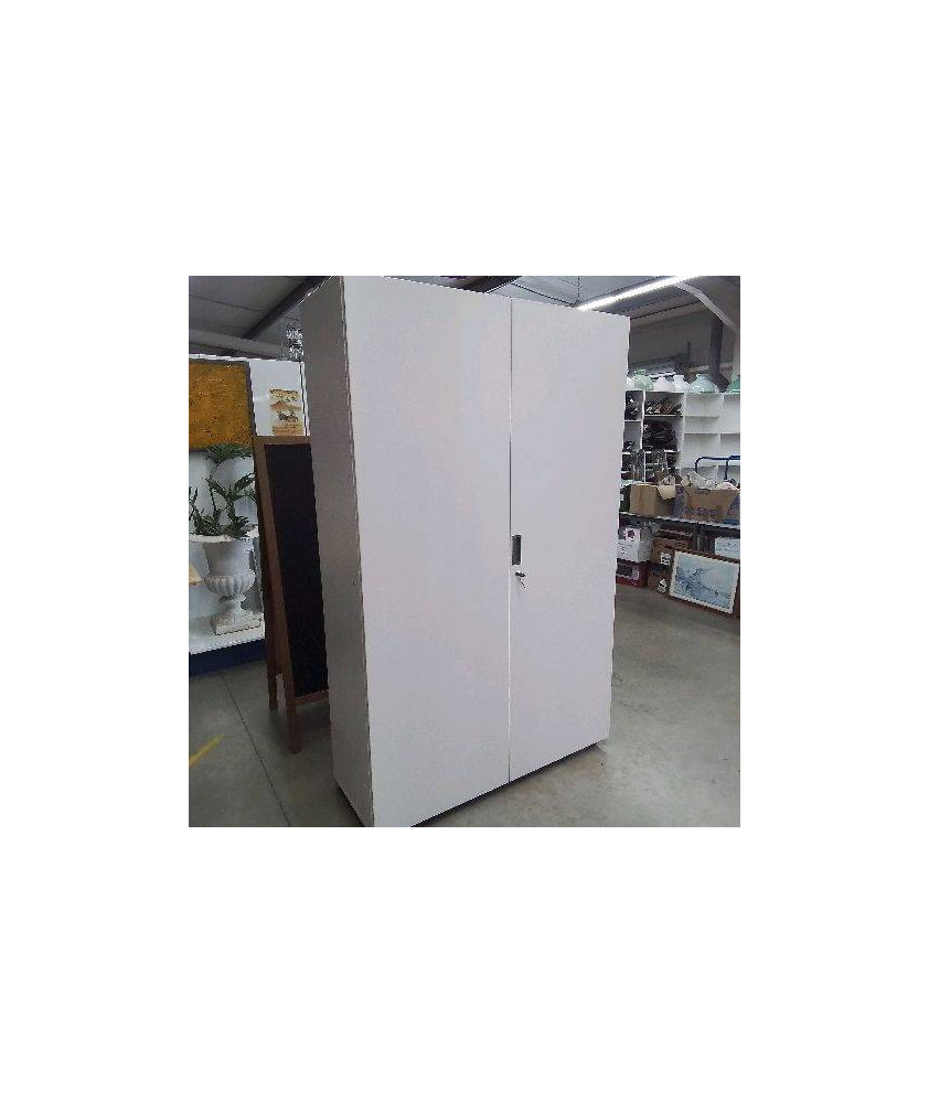 ARMOIRE DE BUREAU 2 PORTES CREME 
