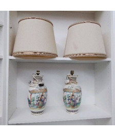 PAIRE LAMPE ASIATIQUE 