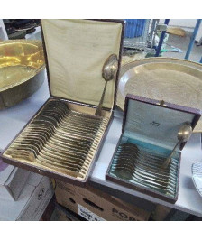 MÉNAGÈRE METAL ARGENTÉ 36 PIÈCES 