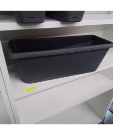 JARDINIERE PLASTIQUE GRIS 