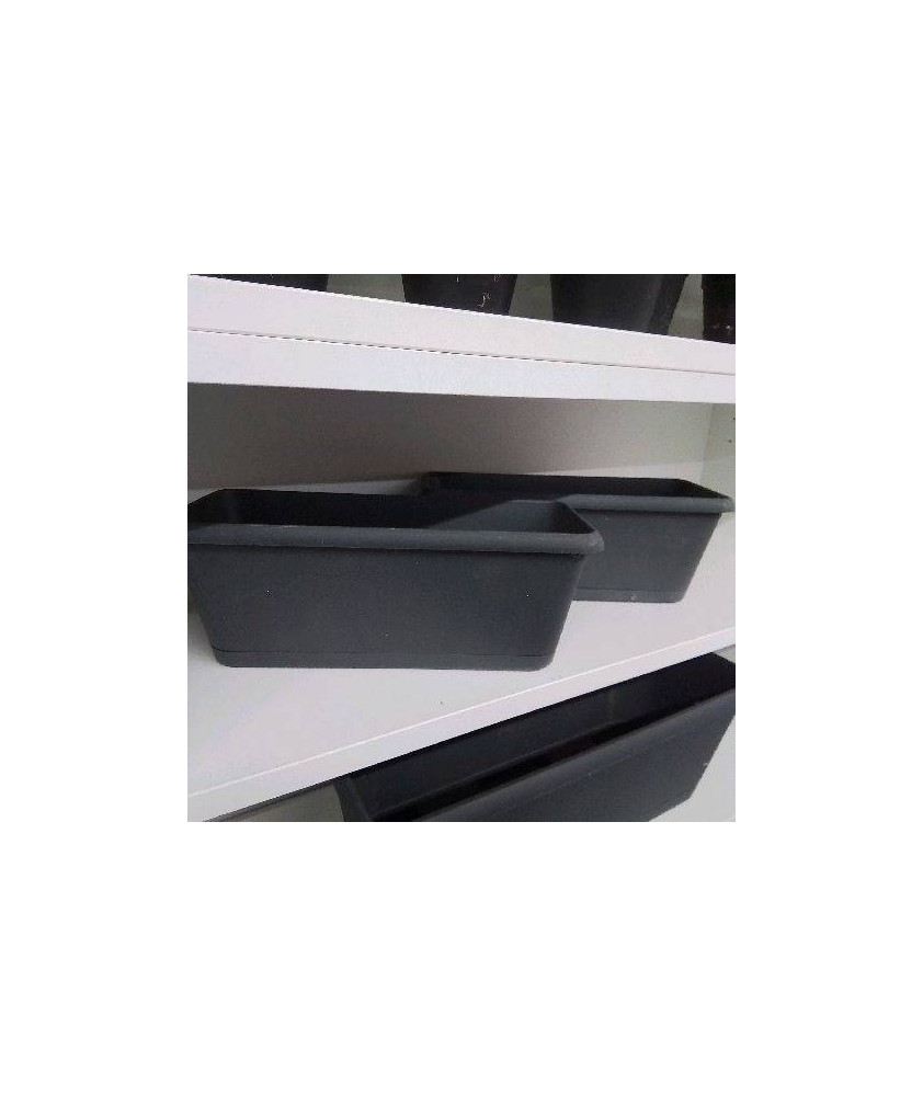 MINI JARDINIERES PLASTIQUE GRIS