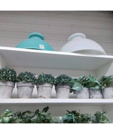 FLEURS ARTIFICIELLES POT GRIS