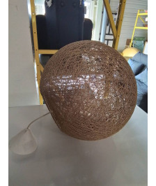 SUSPENSION BOULE VANNERIE 