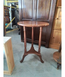 GUERIDON ROND A COLONNES BOIS TRIPODE