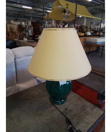 LAMPE CÉRAMIQUE VERTE AJ JAUNE