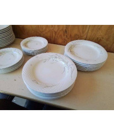 ASSIETE PLATE CHINA PEARL