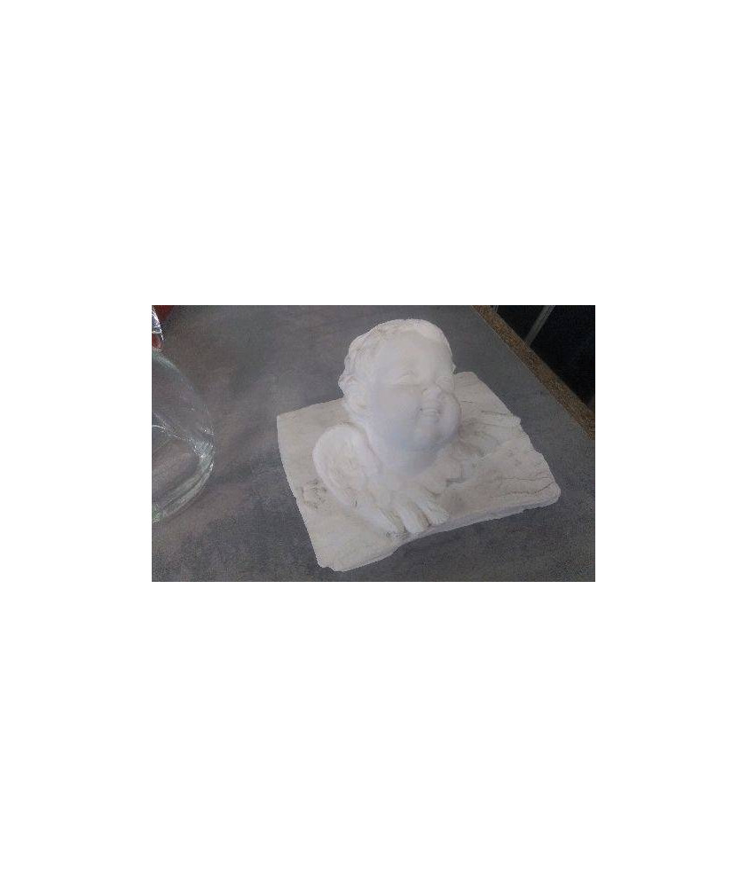 DECO TETE ANGE PLATRE