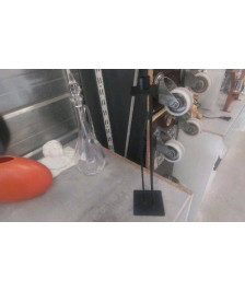 BOUGEOIR HAUT METAL  NOIR