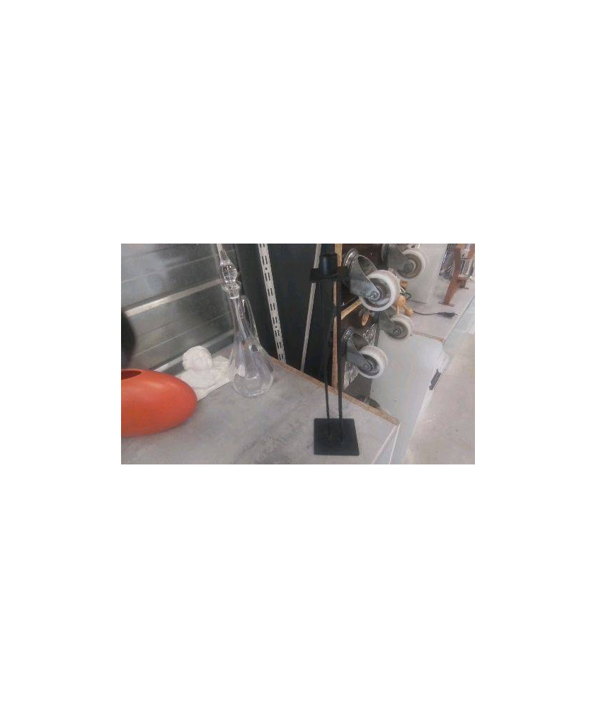 BOUGEOIR HAUT METAL  NOIR