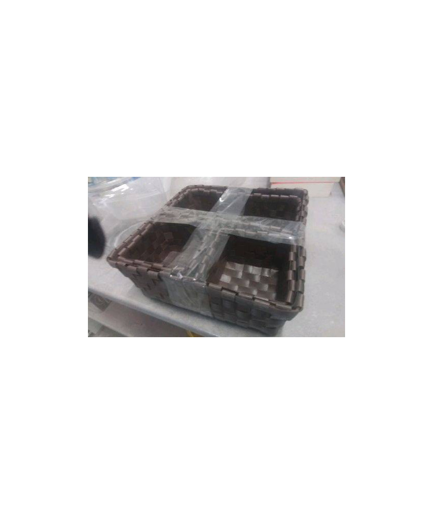 PANIERE TRESSEE LE LOT - MARRON