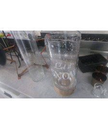 BOCAL VERRE GM SUR BOIS