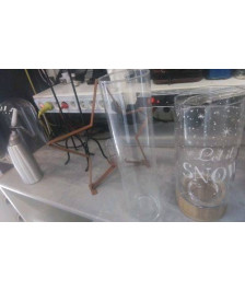 VASE TUBE HAUT VERRE