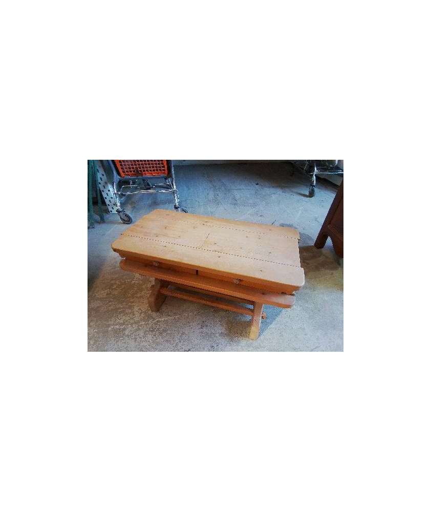TABLE BASSE EN PIN