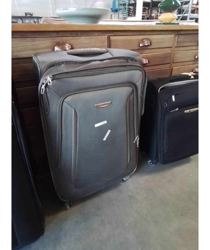 VALISE SOUPLE A ROULETTES TISSU GRIS SAMSONITE 