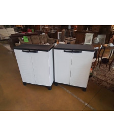 ARMOIRE 2PORTES PLASTIQUE 