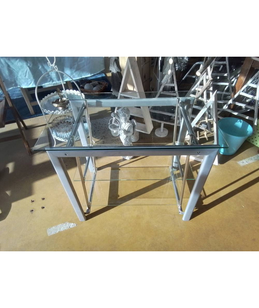 MEUBLE TELE EN VERRE 