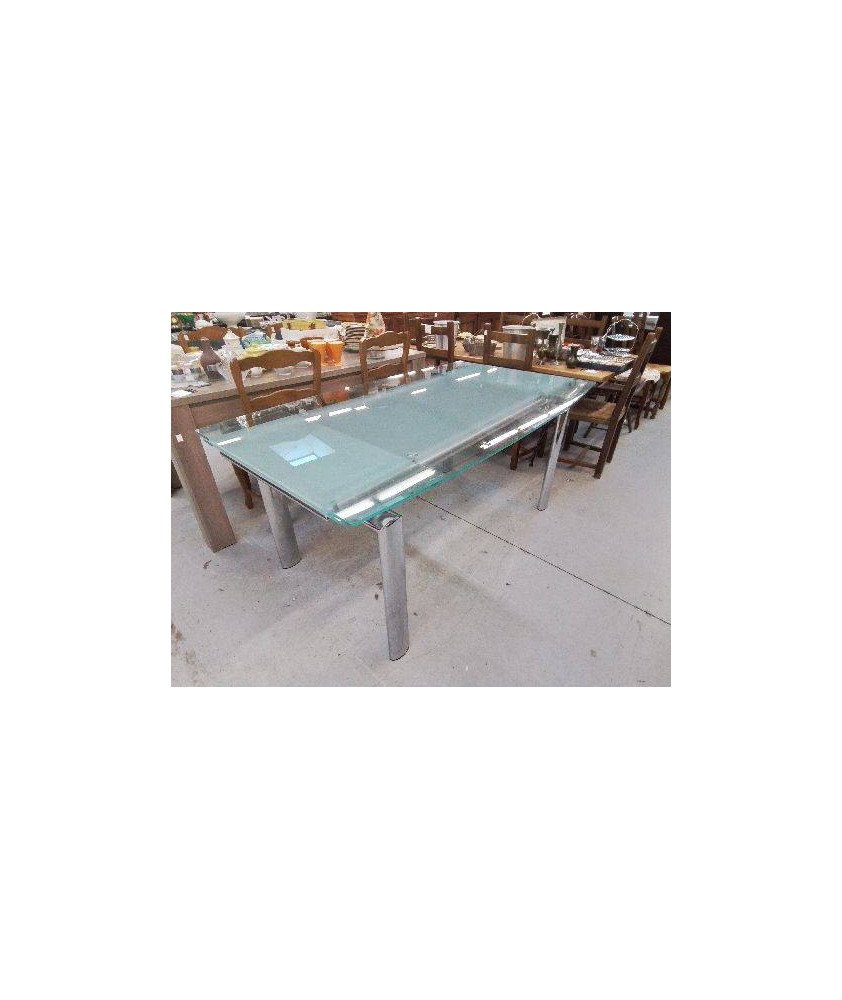 TABLE EN VERRE 
