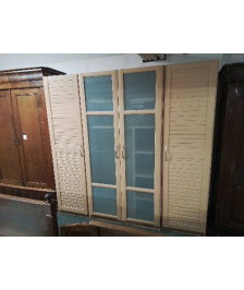 MEUBLE DE RANGEMENT DEUX PORTES VITRÉE 