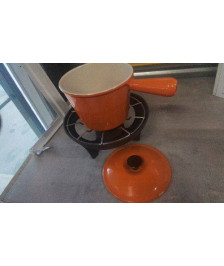 CAQUELON FONTE + BRULEUR FONDUE - LE CREUSET