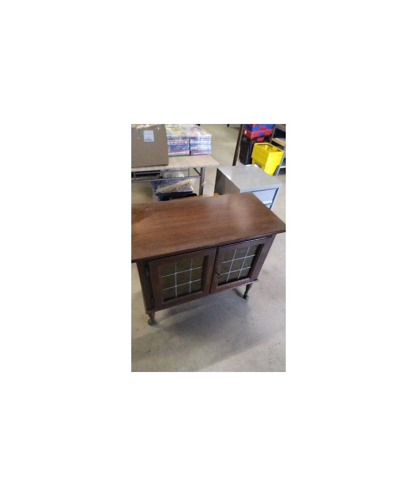 MEUBLE BAR A ROULETTES 2 PORTES 