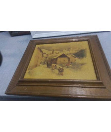 CADRE - SOUS LA NEIGE-