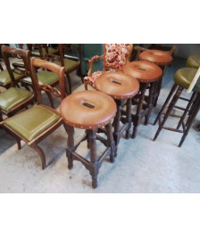 TABOURET DE BAR CUIR 