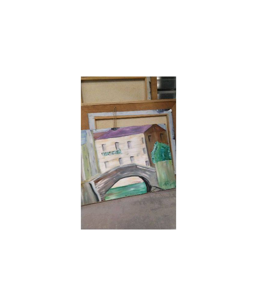 TOILE PEINTE PONT