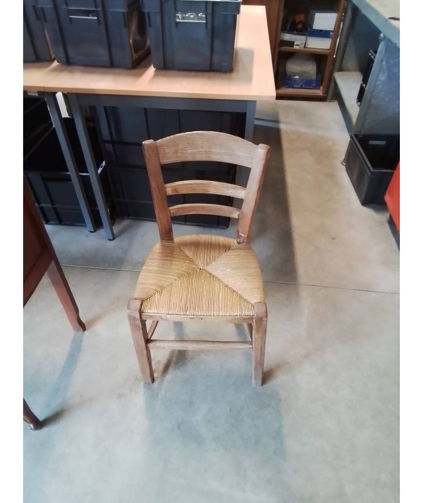 CHAISE DE CHEMINÉE CHENE  PAILLÉ 