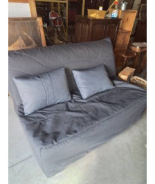 BZ TISSU GRIS MATELAS MOUSSE SOFACONFPRT