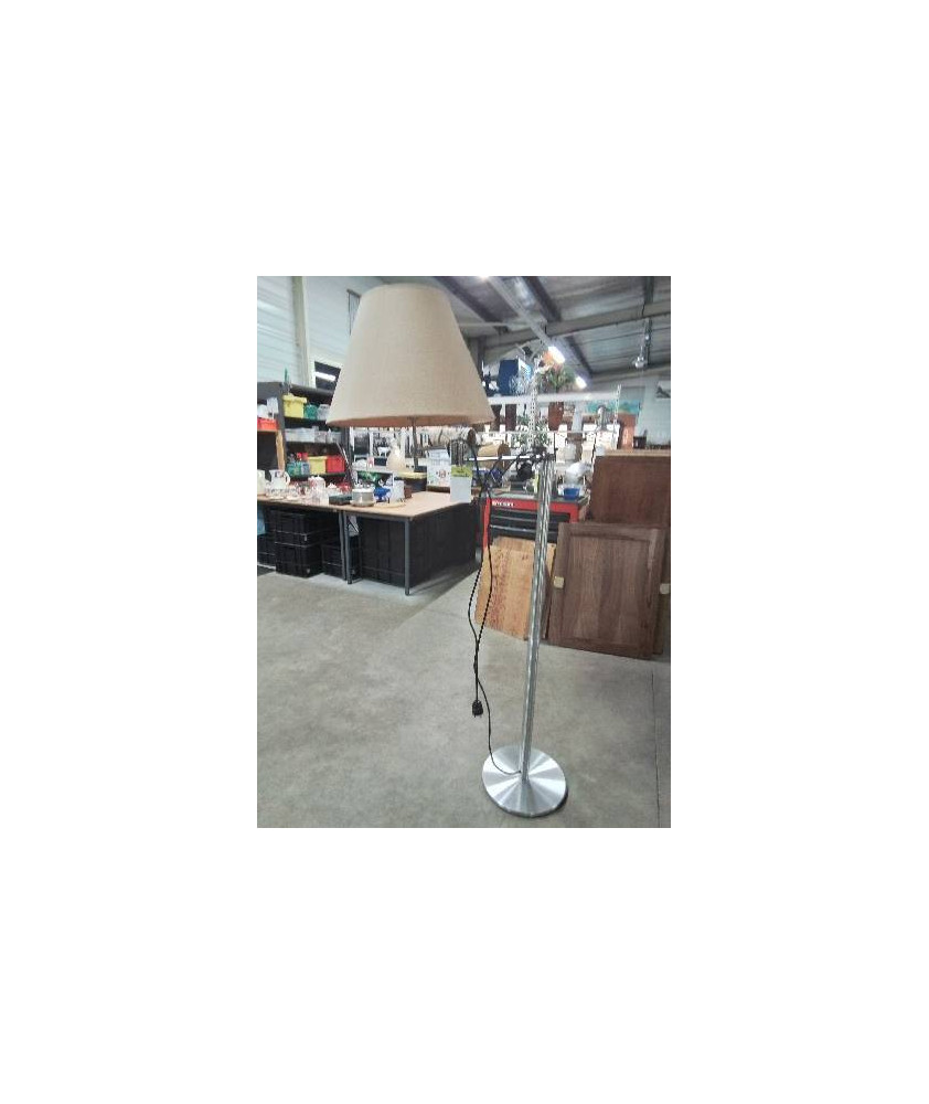 LAMPADAIRE ARTICULE MÉTAL BROSSE AJ ECRU