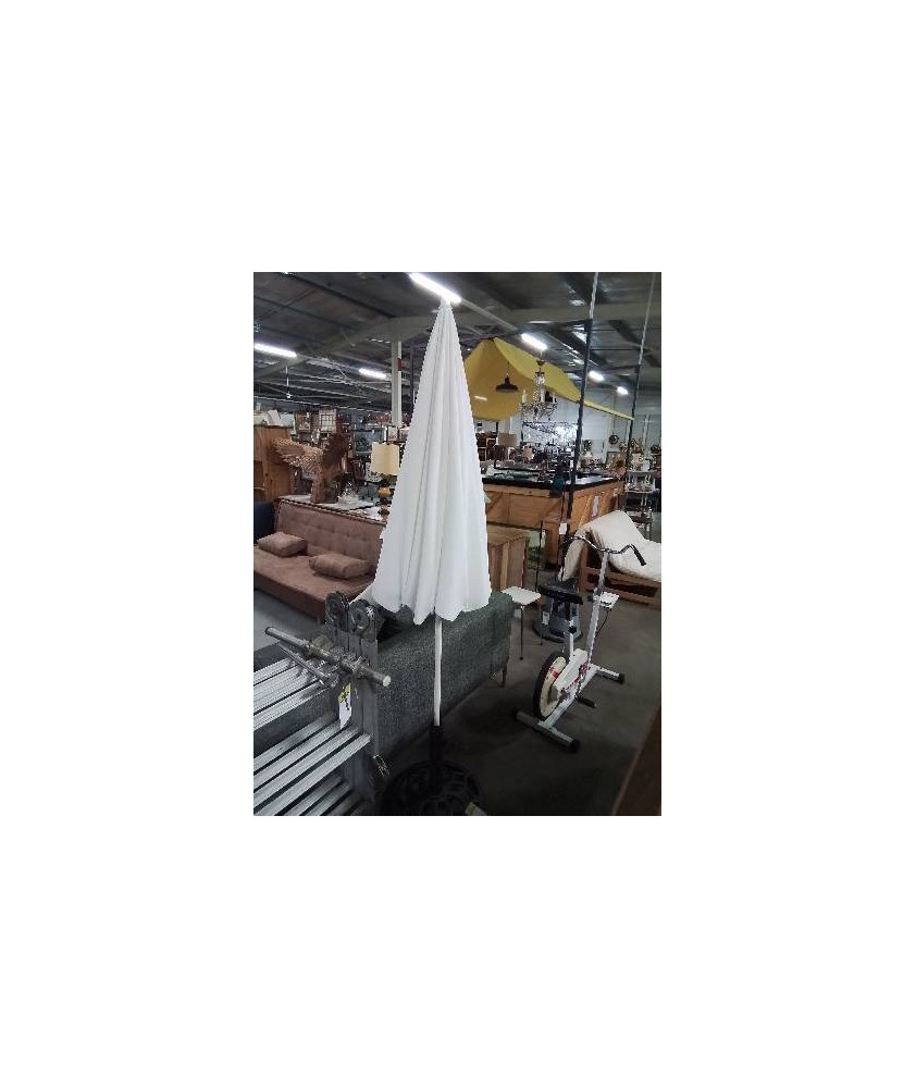 PARASOL TOILE BLANC DIAMÈTRE 200 CM