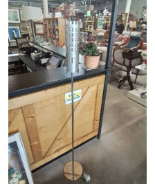 LAMPADAIRE MÉTAL CHROMÉ AJ VERRE 