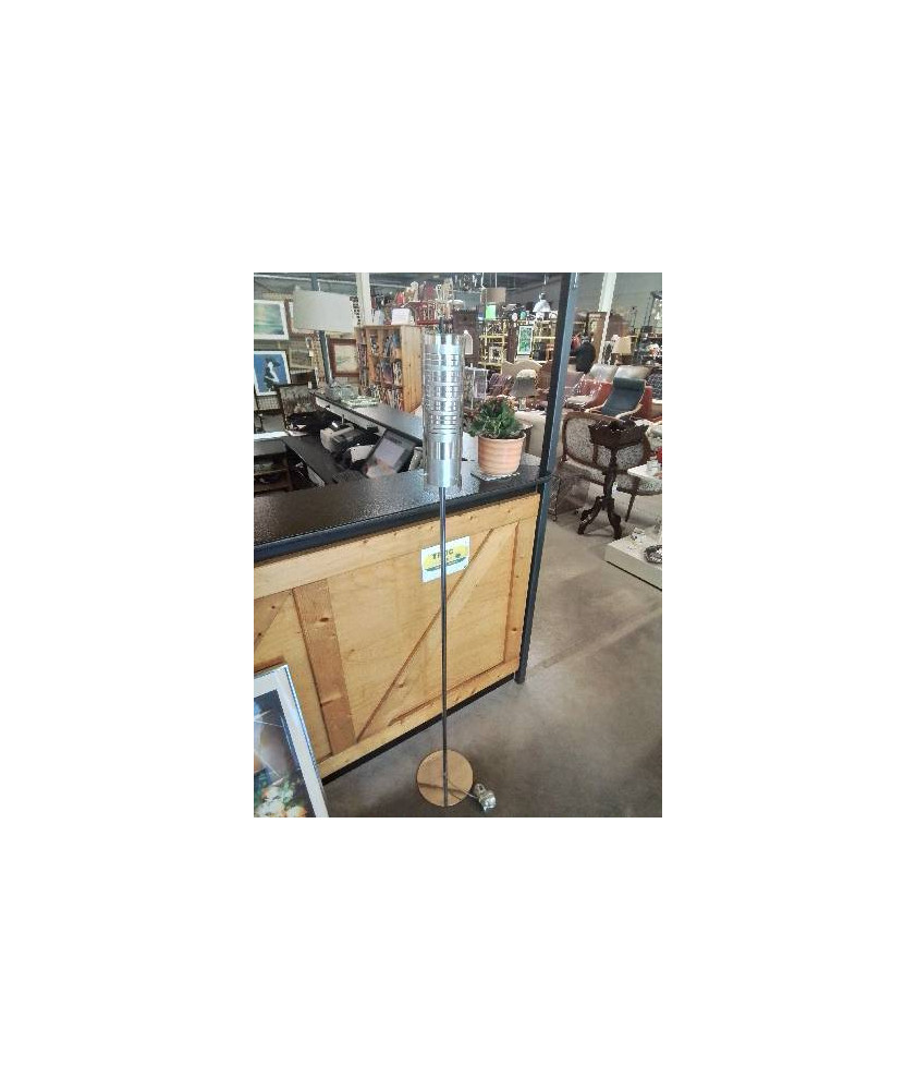 LAMPADAIRE MÉTAL CHROMÉ AJ VERRE 