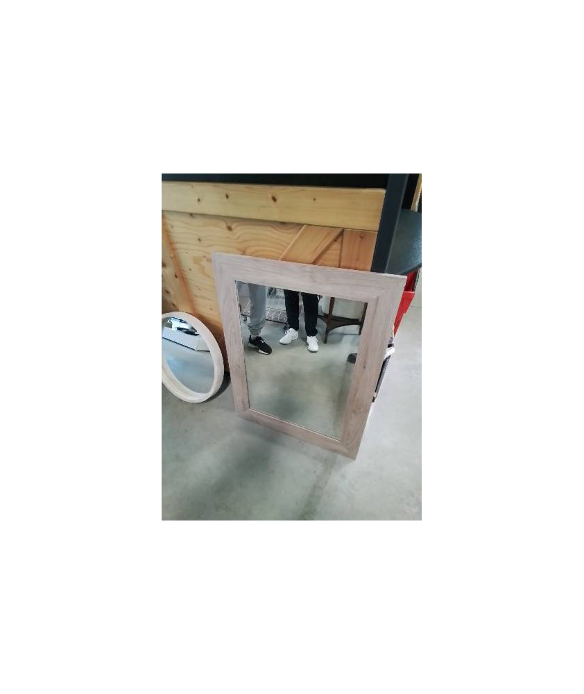 MIROIR RECTANGULAIRE BOIS GRIS