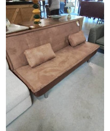 CANAPÉ CONVERTIBLE MISHAN TISSU CARAMEL