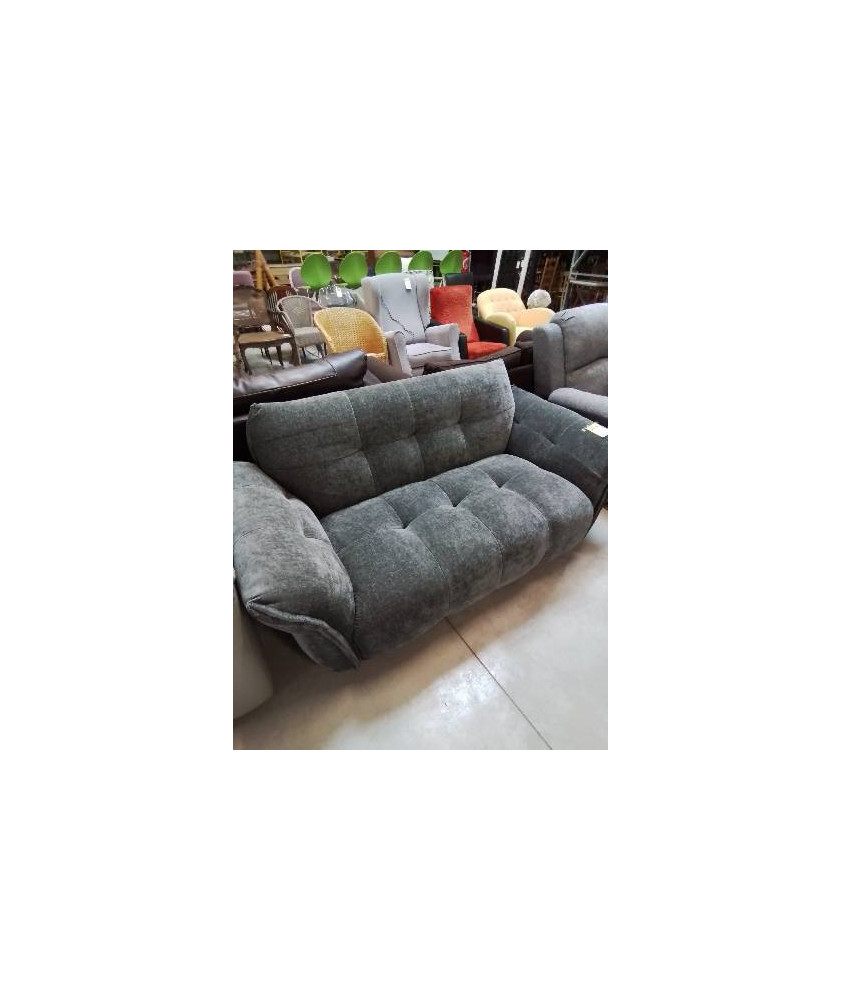 CANAPÉ 2 PLACES NAPIZO  TISSU GRIS