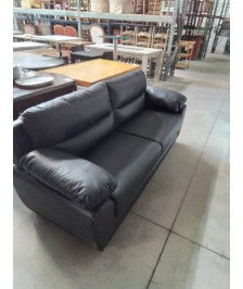 CANAPÉ 3 PLACES MANOA PU NOIR