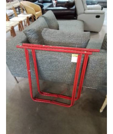 PAIRE DE TRETAUX MÉTAL ROUGE