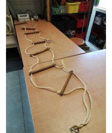 ÉCHELLE DE CORDE 8 BARREAUX BOIS