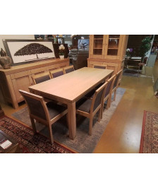 TABLE CHENE + ALL 60  FABRICATION BELGE 